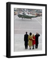 After Obama Was Sworn in as the 44th President in Washington-null-Framed Photographic Print