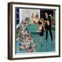 "After Party Clean-up," January 2, 1960-Ben Kimberly Prins-Framed Giclee Print