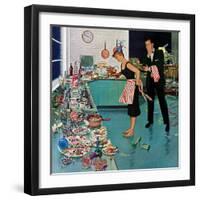 "After Party Clean-up," January 2, 1960-Ben Kimberly Prins-Framed Giclee Print