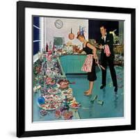 "After Party Clean-up," January 2, 1960-Ben Kimberly Prins-Framed Giclee Print