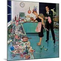 "After Party Clean-up," January 2, 1960-Ben Kimberly Prins-Mounted Giclee Print