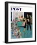 "After Party Clean-up," Saturday Evening Post Cover, January 2, 1960-Ben Kimberly Prins-Framed Premium Giclee Print