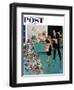 "After Party Clean-up," Saturday Evening Post Cover, January 2, 1960-Ben Kimberly Prins-Framed Giclee Print