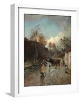 After Rain, 1889-1892-Niels Moller Lund-Framed Giclee Print