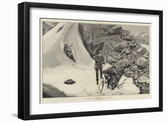 After Reindeer in Norway-Richard Caton Woodville II-Framed Giclee Print