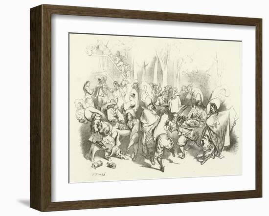 After Richelieu's Decree Against Duelling-Gustave Doré-Framed Giclee Print