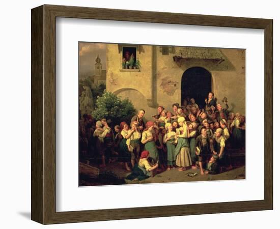 After School, 1844-Ferdinand Georg Waldmuller-Framed Premium Giclee Print