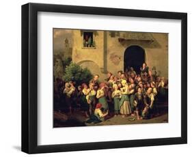 After School, 1844-Ferdinand Georg Waldmuller-Framed Premium Giclee Print