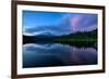 After Sunset at Trillium Lake Reflection, Summer Mount Hood Oregon-Vincent James-Framed Photographic Print