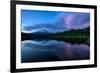 After Sunset at Trillium Lake Reflection, Summer Mount Hood Oregon-Vincent James-Framed Photographic Print