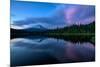 After Sunset at Trillium Lake Reflection, Summer Mount Hood Oregon-Vincent James-Mounted Photographic Print