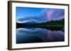 After Sunset at Trillium Lake Reflection, Summer Mount Hood Oregon-Vincent James-Framed Photographic Print