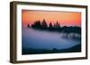 After Sunset Silhouette and Fog, Mount Tamalpais California-Vincent James-Framed Photographic Print