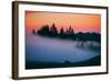 After Sunset Silhouette and Fog, Mount Tamalpais California-Vincent James-Framed Photographic Print
