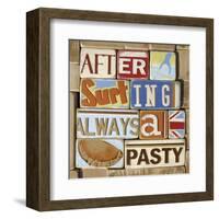 After Surfing Always a Pasty-Norfolk Boy-Framed Art Print