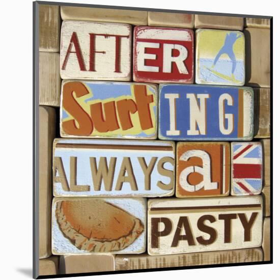 After Surfing Always a Pasty-Norfolk Boy-Mounted Art Print