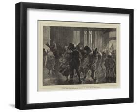 After the Bal-Masque, a Sketch in Paris on a Wet Night-Henry Woods-Framed Giclee Print