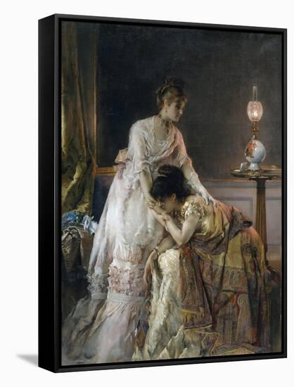 After the Ball, 1874-Alfred Emile Stevens-Framed Stretched Canvas