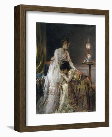 After the Ball, 1874-Alfred Emile Stevens-Framed Giclee Print