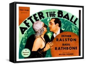 After the Ball, from Left: Esther Ralston, Basil Rathbone, 1932-null-Framed Stretched Canvas