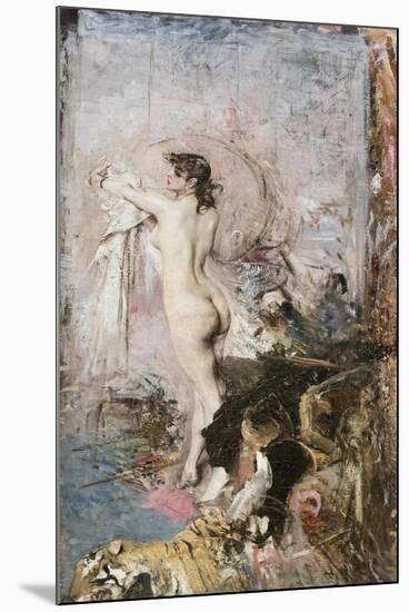 After the bath, 1880-88-Giovanni Boldini-Mounted Giclee Print