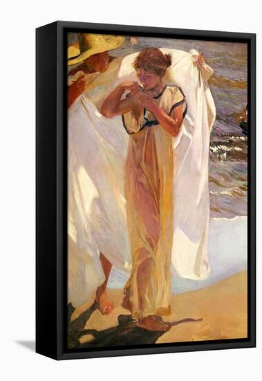 After the Bath, 1908-Joaquin Sorolla y Bastida-Framed Stretched Canvas