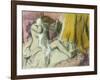 After the Bath, about 1888/92-Edgar Degas-Framed Giclee Print