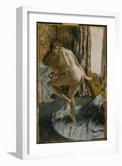 After the Bath, C.1883-Edgar Degas-Framed Giclee Print