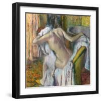 After the Bath, C. 1890-Edgar Degas-Framed Giclee Print