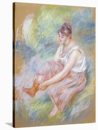 After the Bath, C.1890-Pierre-Auguste Renoir-Stretched Canvas