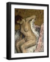 After the Bath, C.1895-Edgar Degas-Framed Giclee Print