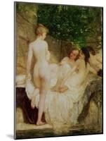 After the Bath, circa 1880-Karoly Lotz-Mounted Giclee Print