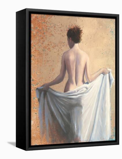After the Bath Coral-James Wiens-Framed Stretched Canvas