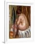 After the Bath (Nude Study)-Pierre-Auguste Renoir-Framed Giclee Print