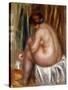 After the Bath (Nude Study)-Pierre-Auguste Renoir-Stretched Canvas