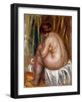 After the Bath (Nude Study)-Pierre-Auguste Renoir-Framed Giclee Print