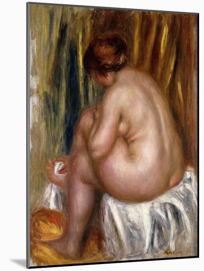 After the Bath (Nude Study)-Pierre-Auguste Renoir-Mounted Giclee Print