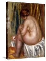 After the Bath (Nude Study)-Pierre-Auguste Renoir-Stretched Canvas