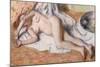 After the Bath Or, Reclining Nude, circa 1885-Edgar Degas-Mounted Giclee Print