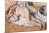 After the Bath Or, Reclining Nude, circa 1885-Edgar Degas-Mounted Giclee Print
