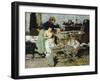 After the Bath, Sketch-Giacomo Favretto-Framed Giclee Print