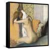 After the Bath, Woman Drying Her Neck, 1898-Edgar Degas-Framed Stretched Canvas