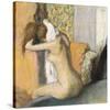 After the Bath, Woman Drying Her Neck, 1898-Edgar Degas-Stretched Canvas