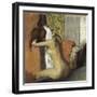 After the Bath, Woman Drying Her Neck, 1898-Edgar Degas-Framed Giclee Print