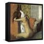 After the Bath, Woman Drying Her Neck, 1898-Edgar Degas-Framed Stretched Canvas