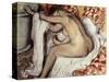 After the Bath, Woman Drying-Edgar Degas-Stretched Canvas