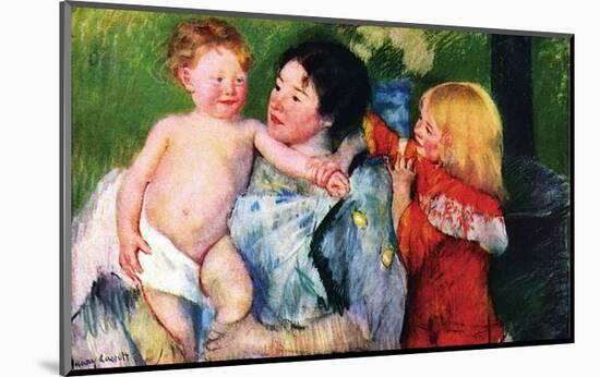 After the Bath-Mary Cassatt-Mounted Art Print