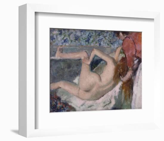 After the Bath-Edgar Degas-Framed Art Print