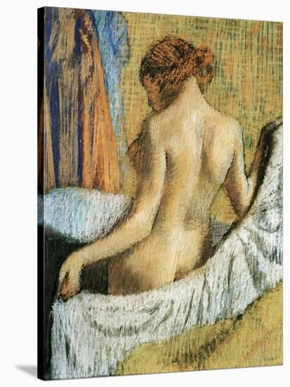 After the Bath-Edgar Degas-Stretched Canvas