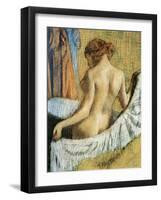 After the Bath-Edgar Degas-Framed Giclee Print